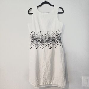 Black and White  Sheath Midi Dress